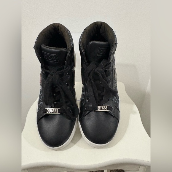 Guess Black and Gray High-Top Sneakers - Picture 1 of 7